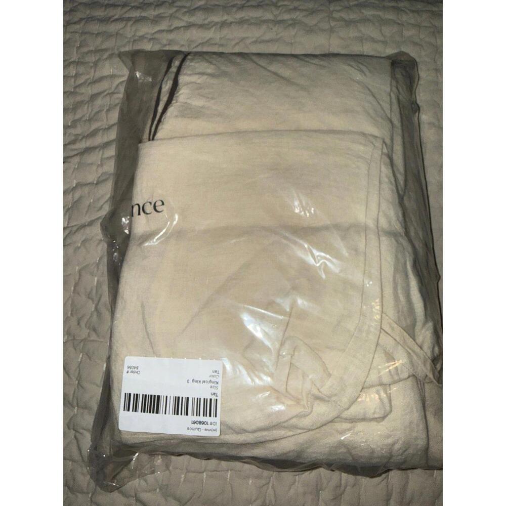 Quince European Linen Duvet Cover Set – King / California King New. - Picture 6 of 6